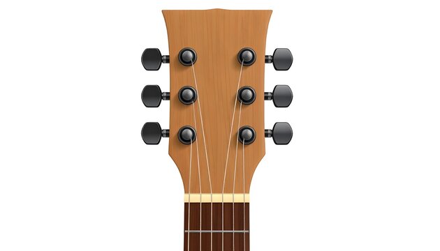 Acoustic guitar headstock