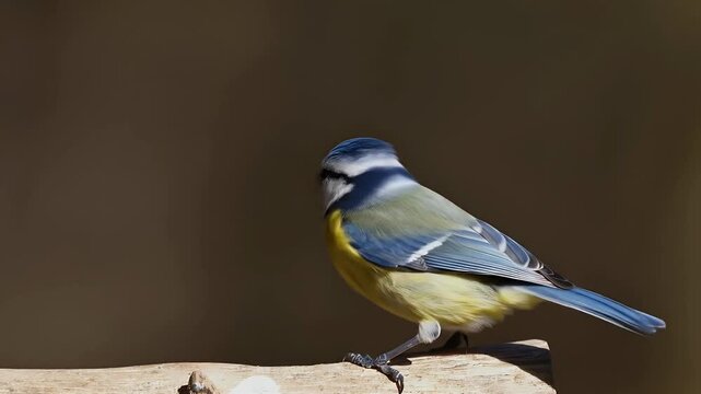 Blue Tit Perching on the Branch