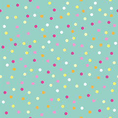 Party dots Celebration Confetti, Seamless pattern
