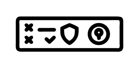 customer protection icon sign vector