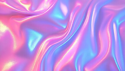 Obraz premium Soft, iridescent, flowing fabric