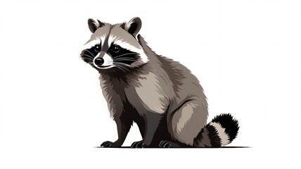 アライグマのイラスト