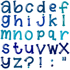 Colorful Artistic Lowercase Alphabet Letter Set Vector – Creative Decorative Font Design