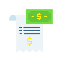 Bill flat icon