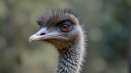 Emu bird portrait