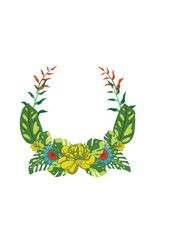 Vector Floral Foliage Graphic Set.ai