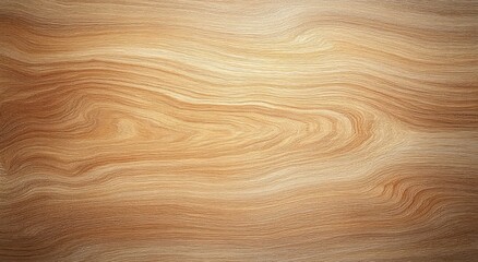 Fototapeta premium Close-up view of a smooth wooden surface with natural grain patterns and gentle color variations