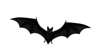 Fototapeta premium Eerie Bat in Flight, a Perfect Cutout for Spooky Designs and Decorations on Transparent Background PNG