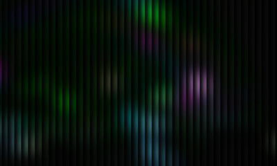 An abstract background showcasing a captivating interplay of light and shadow, with colorful hues subtly filtering through a series of dark, vertical lines, creating a mesmerizing effect