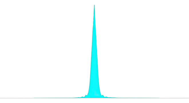 Turquoise spire abstract illustration isolated PNG with Transparent Background