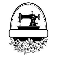 Sewing Machine Vector Svg Cut File
