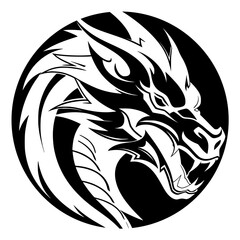 Dragon Head Vector Svg Cut File