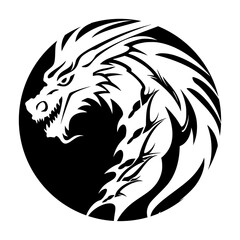Dragon Head Vector Svg Cut File