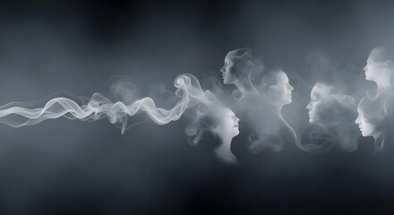 Abstract Ethereal Silhouettes