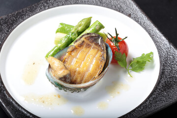 鮑ステーキ｜abalone steak © Fcreate420