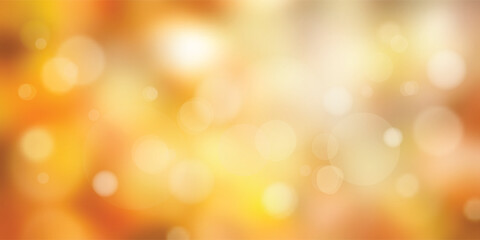 Obraz premium Vector autumn background, blur and bokeh effect