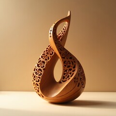 wood carving decoration. musical instrument