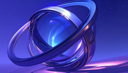 Abstract swirling sphere design