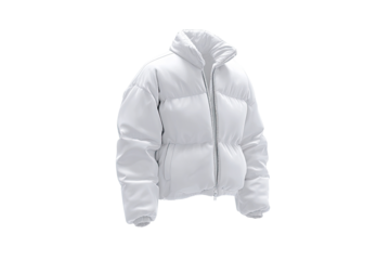 White puffer jacket