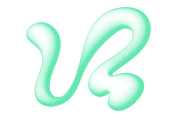 Teal Abstract Swirling Shape With Speckled Texture And Inner Detail Keywords: abstract, teal, green, blue, swirling, shape isolated on a transparent background