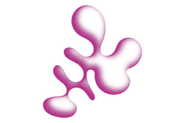 Pink Amorphous Blob Shape With Gradient Shading On White Background Keywords: pink, amorphous, blob, shape, gradient, shading isolated on a transparent background