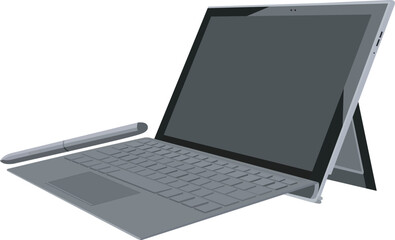 Foldable touchscreen laptop.eps