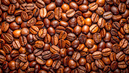 roasted coffee beans background