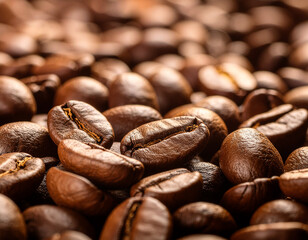 roasted coffee beans background