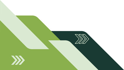 green geometric corner