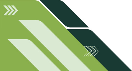 green geometric corner