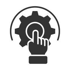 Simplicity Icon Glyph Style. Vector Illustration Design