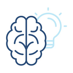 Cleverness Icon Color Outline Style. Vector Illustration Design