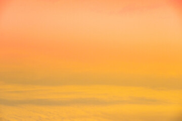 Enjoy a panoramic view of the skyline. The sun rises in the morning sky with colorful clouds. and beautiful cloud patterns In the soft light of the morning	