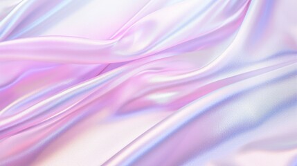 Obraz premium The close-up shot showcases soft flowing lines and rainbow colors in the fabric, creating a dreamy atmosphere, perfect for creative projects or as a cozy, vibrant wallpaper.