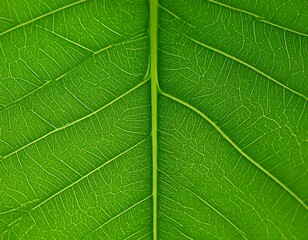 Close-up of a leaf's intricate vein structure
