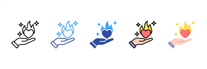 Passionate Multi Style Icon Set