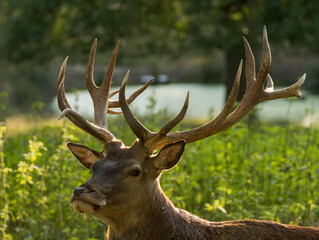 Fototapeta premium cerfs en forêt