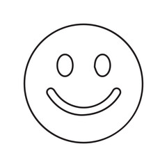 Happy Face Outline Icon