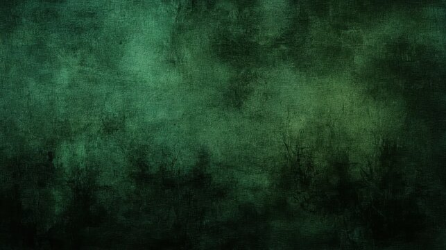 Elegant dark emerald green background with black shadow border and old vintage grunge texture design. Ideal for vintage themes, elegant designs, and promotional content. Perfect for digital art,