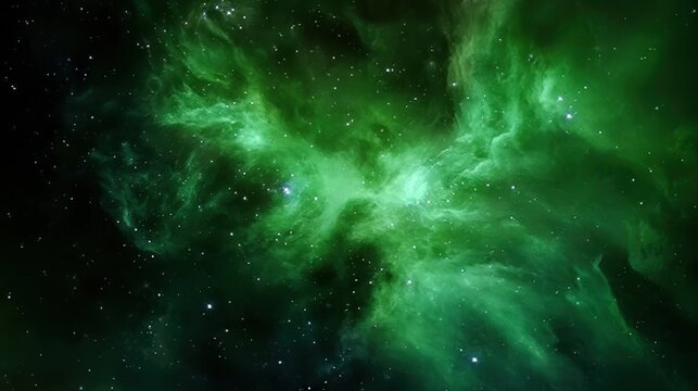 Sky galaxy outer space nebula, thousand stars and green galaxy combination with various fractal ideas. Ideal for astronomy themes, sci-fi projects, and educational content. Perfect for digital art, 