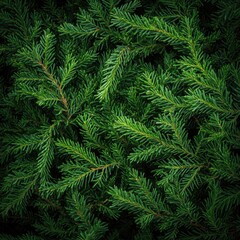 Close-up of dense evergreen boughs