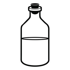 Glass Bottle Vector Icon