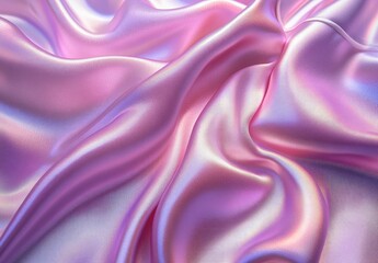 Obraz premium Flowing, shimmering pink silk