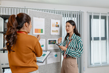 Colleagues working together in a startup meeting, focusing on creative solutions and entrepreneurial strategies that drive innovation, progress, and long term business growth.
