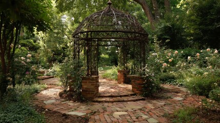 Ornate garden gazebo