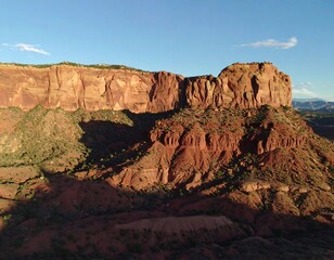 Red rock canyon at sunset