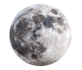 Full moon, detailed surface texture