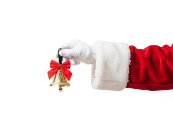 santa claus hand with bell