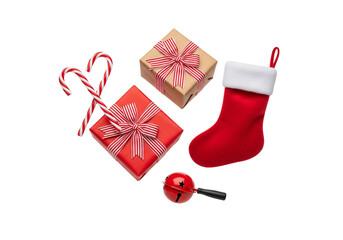 christmas sock with gifts