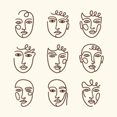 Abstract Line Art Vector Illustration #02